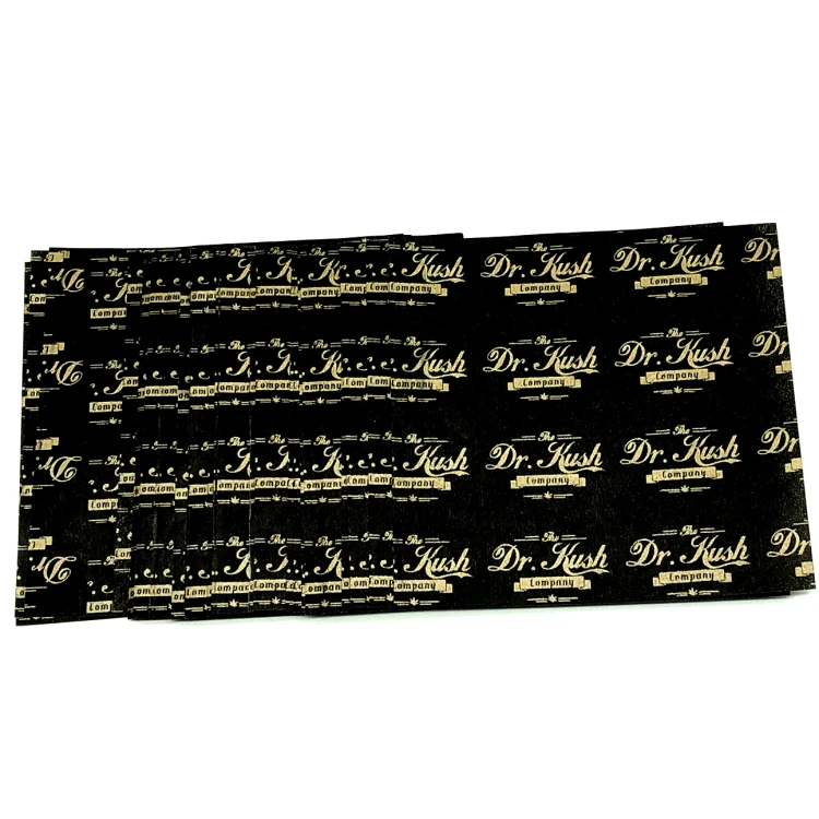 
Custom gold logo black paper printing parchment paper for food wrapping candy wrapper Cheese cake wrapping 