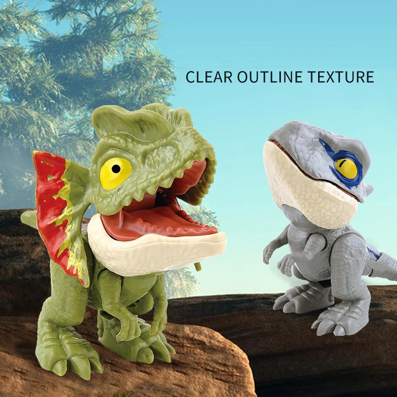 2024 Hot selling biting hand dinosaur toy new strange multi-articular movable Overlord animal model fun toys for children
