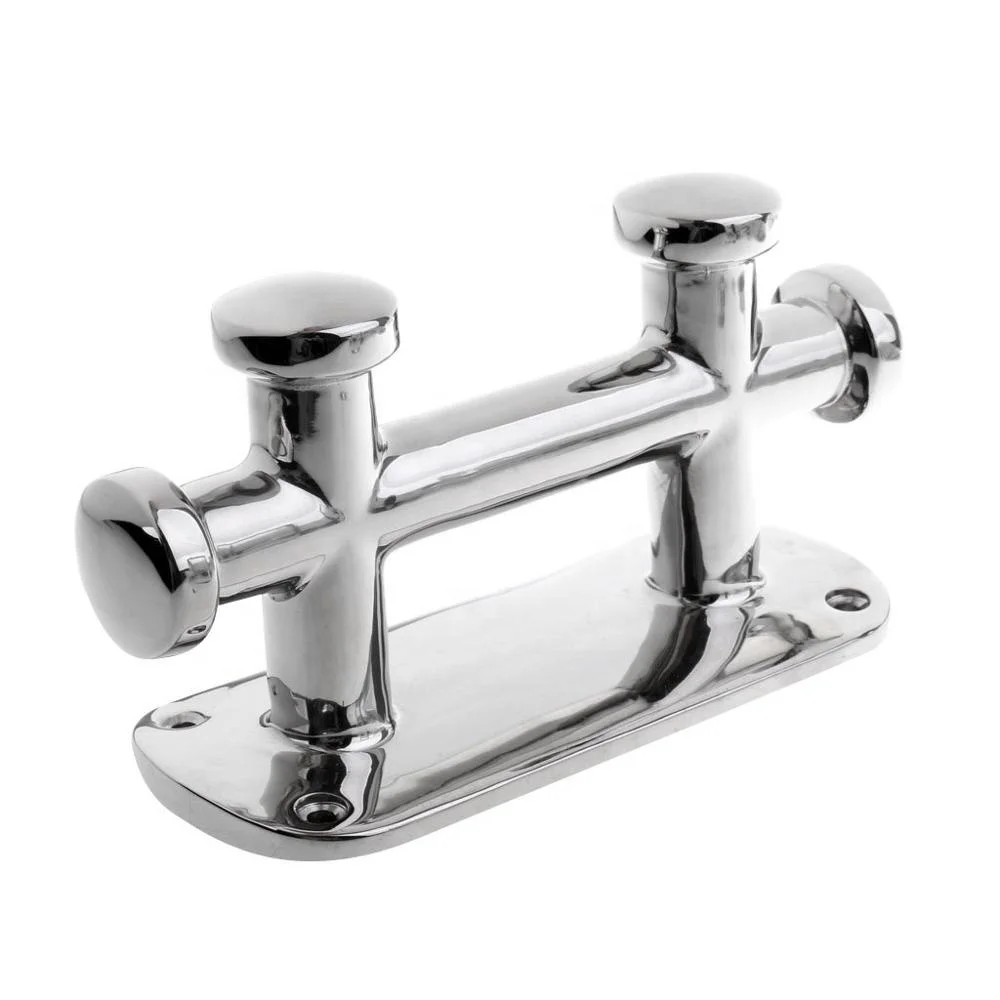 boat accessories 316 ss Canoe Deck Double Cross Bollard Cleat
