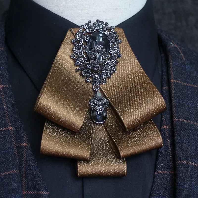 Genya Multi Layer Banquet Shirt Bow Accessories Classic Pre-Tied Bow Tie for Gentleman