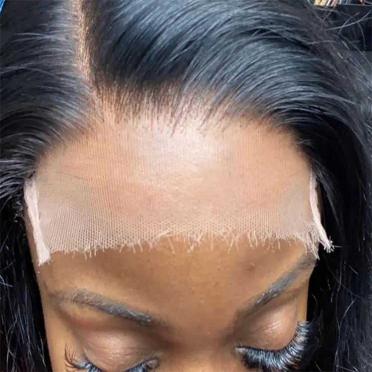 Braid 8 inches Full Lace Wig Human Hair Natural Black Glueless Perruque Full HD Lace Wigs For Black Women