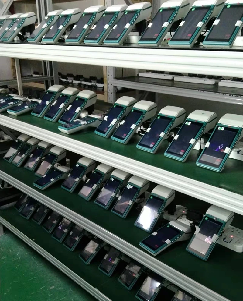 7 inch Double Screen E-Pos Systems EU Standard Impressora Pos Payment Terminal Android For Store