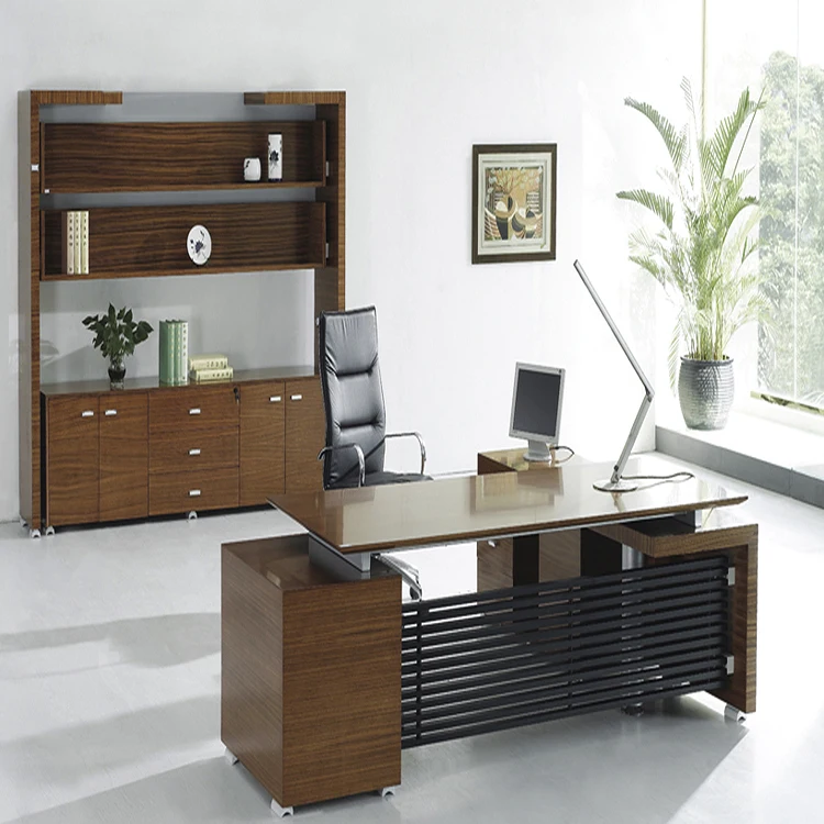 2022 Modern Furniture Manager Desk Workstation Luxury Wooden Executive Office Desk Office Table