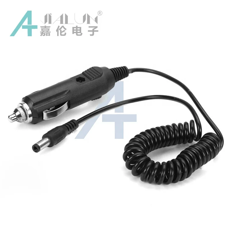 JIALUN 12V DC 5.5mm x 2.1mm Car Cigarette Lighter Power Supply Adapter Plug Charger Cable For Battery Charger LED Strip Lighting
