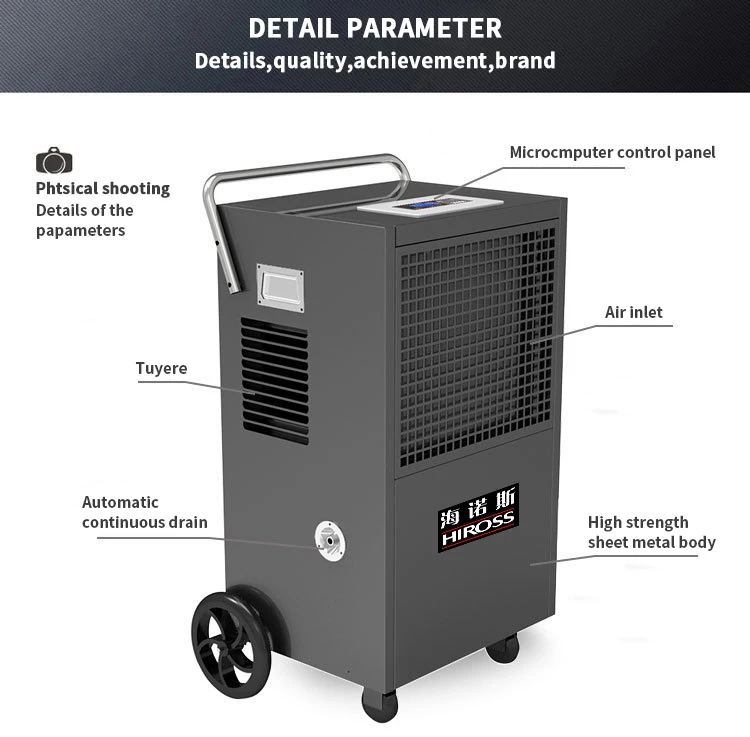 Ex factory price  High cost performance dehumidification capacity  Portable  Dehumidifier