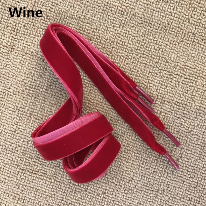 50-200cm Width Velvet Surface Shoelaces Women Men Black White Blue Colorful Leather Sports Casual Shoes Laces