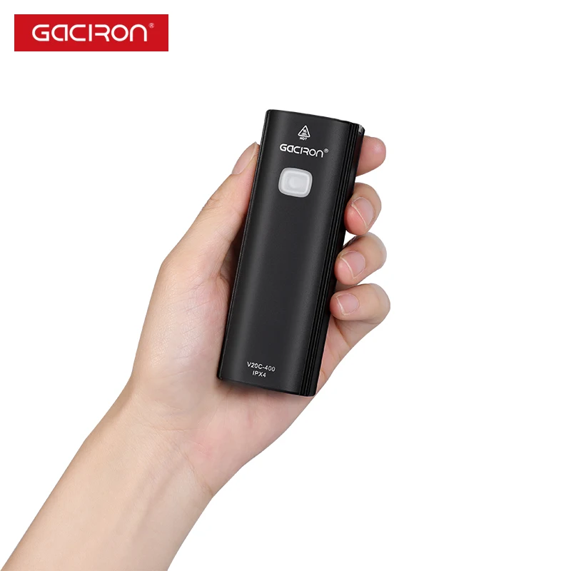 Gaciron Bike Accessories Light Upscale Plastic 400lumen Rechargeable Cycling Bicycle Front Head