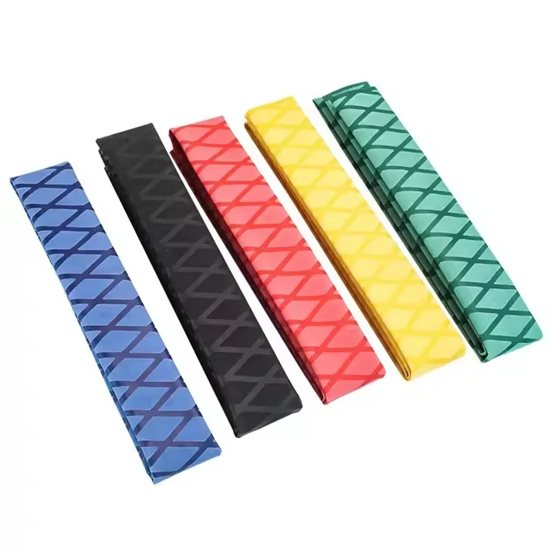 Badminton racquet pattern heat shrinkable tube non-slip hand pattern tube fishing rod heat shrink sleeves