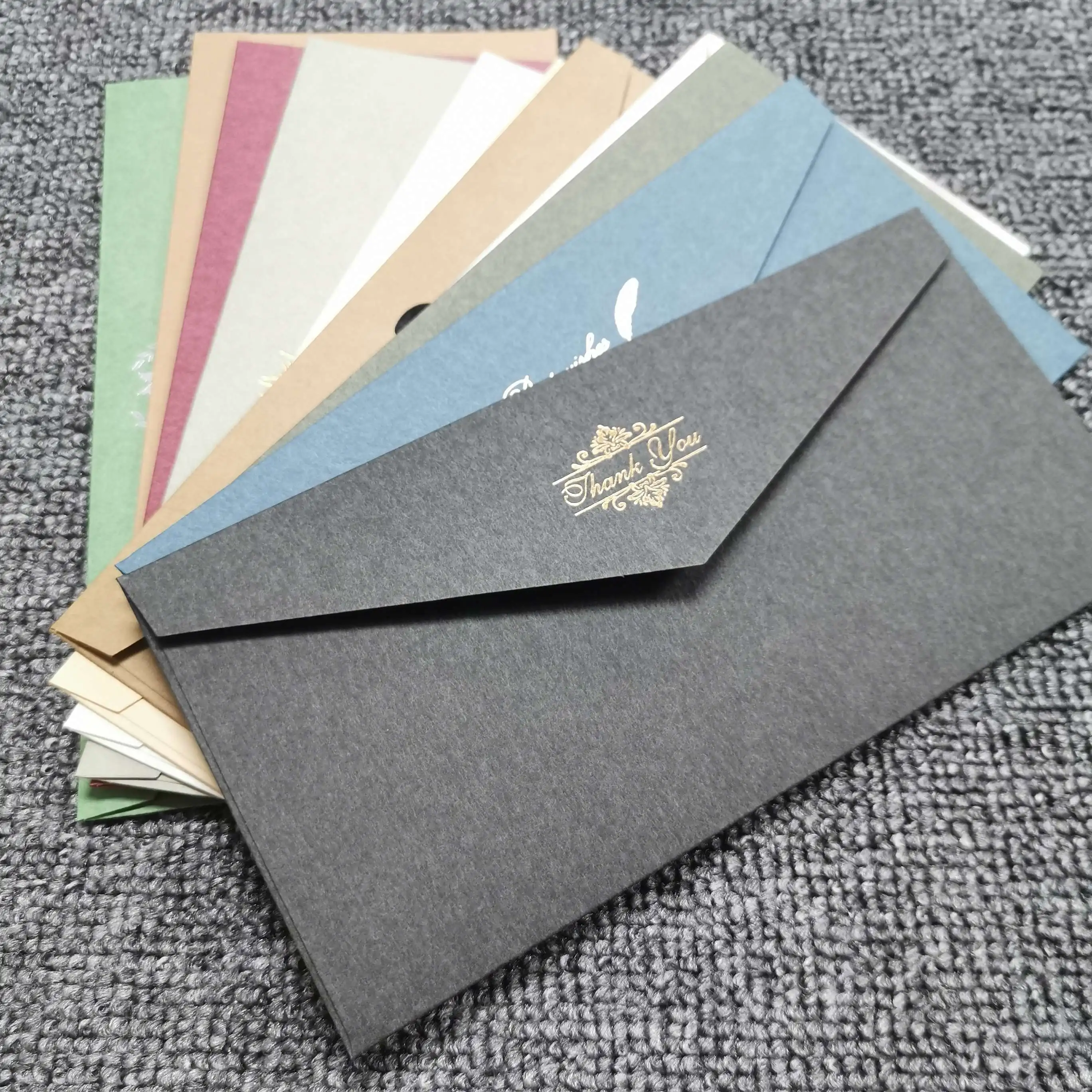 Custom Reusable Greeting Cards Packing Envelopes with Own Design