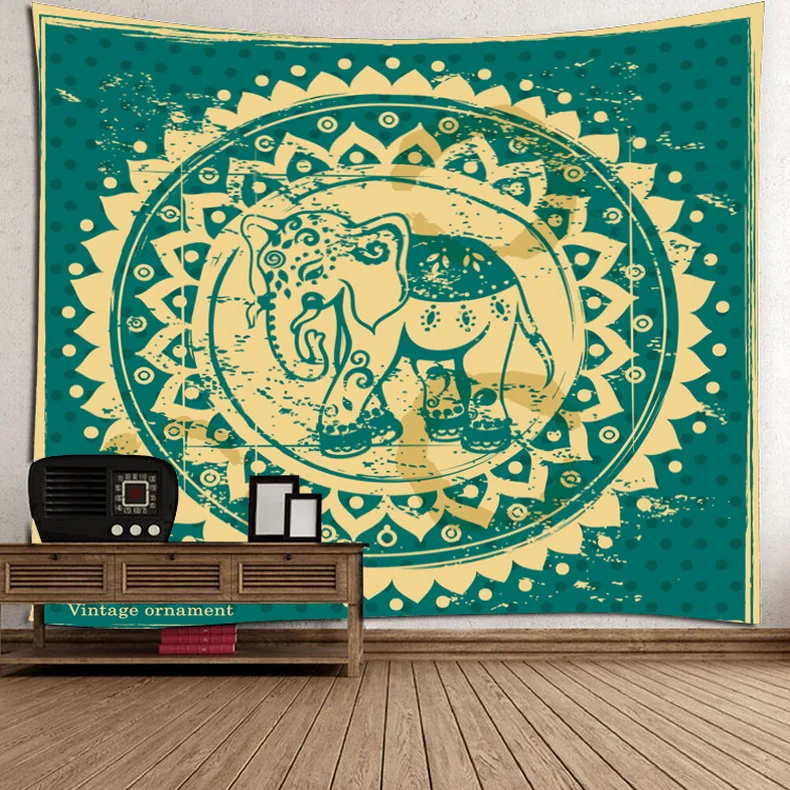 
Photo Design 3D Print Mandala Indian Tapestry Fabric, Hindu Tapestry 