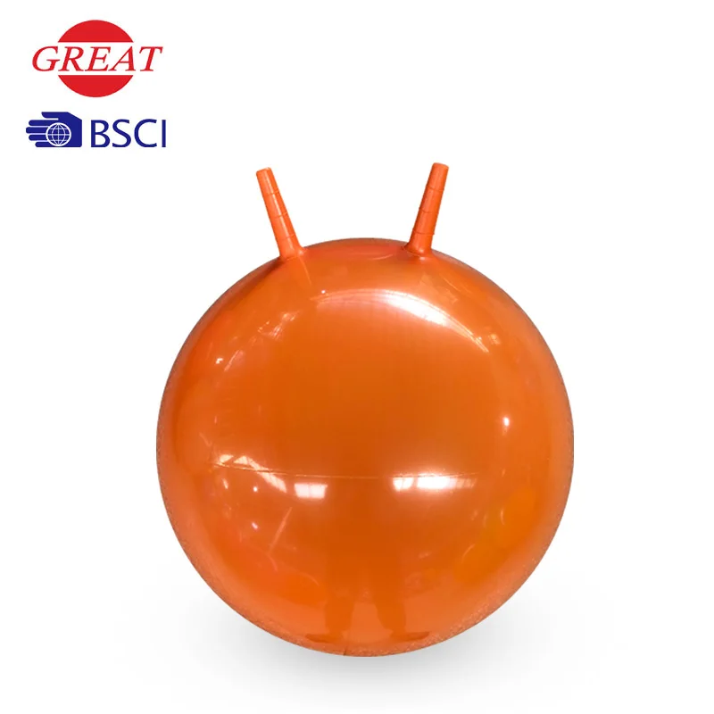 Custom pvc colorful skippy kids toy space jumping hopping ball