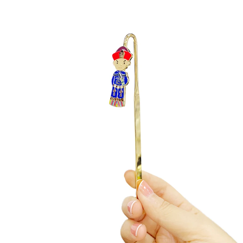 Персонализированная металлическая Позолоченная серебряная Закладка, эмалированная книжная папка, крючок, книжные маркеры, креативные канцелярские принадлежности