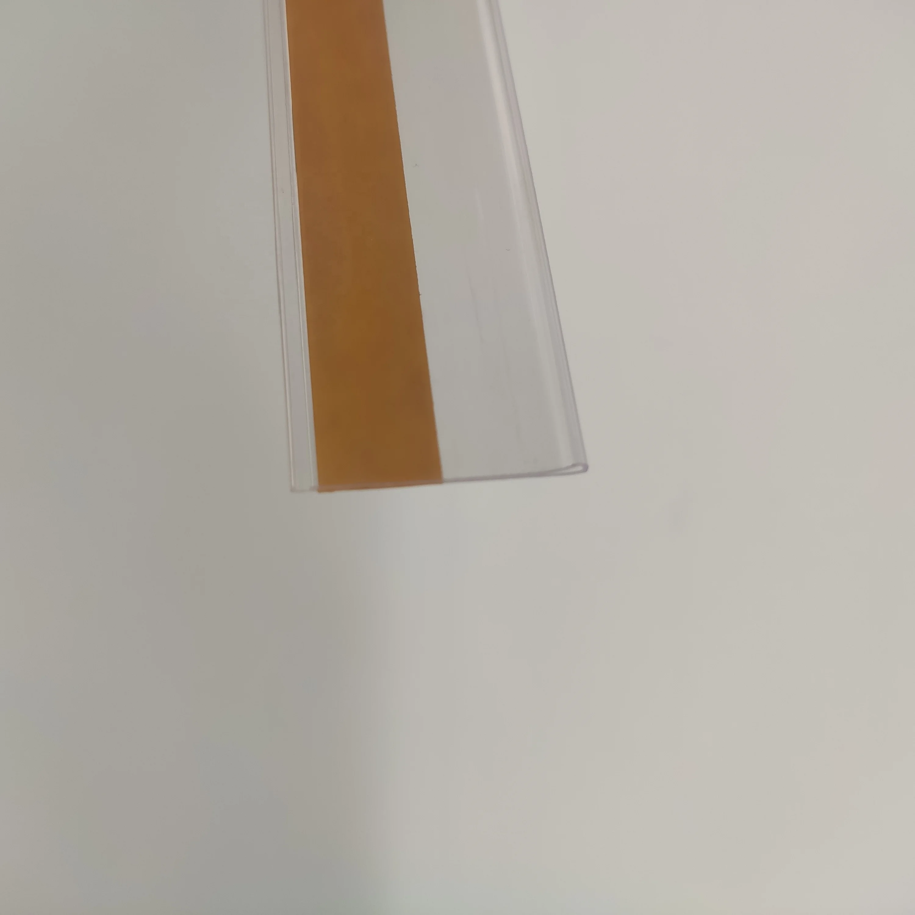 Hiplastics DBR26 Clear Plastic Strip Price Holder Self Adhesive Magnetic Label Holders for Warehouse Racking