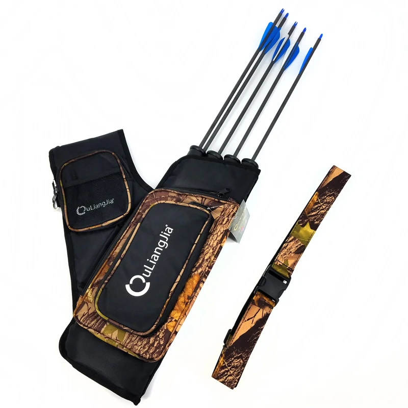 Chinese Factory Wholesale Hunting Hip Quiver Archery Field 4 Tubes Arrow Quiver