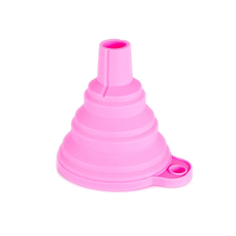 Silicone funnel Mini retractable folding funnel Pouring oil wide mouth liquor leaks Small funnel for household liquor maker