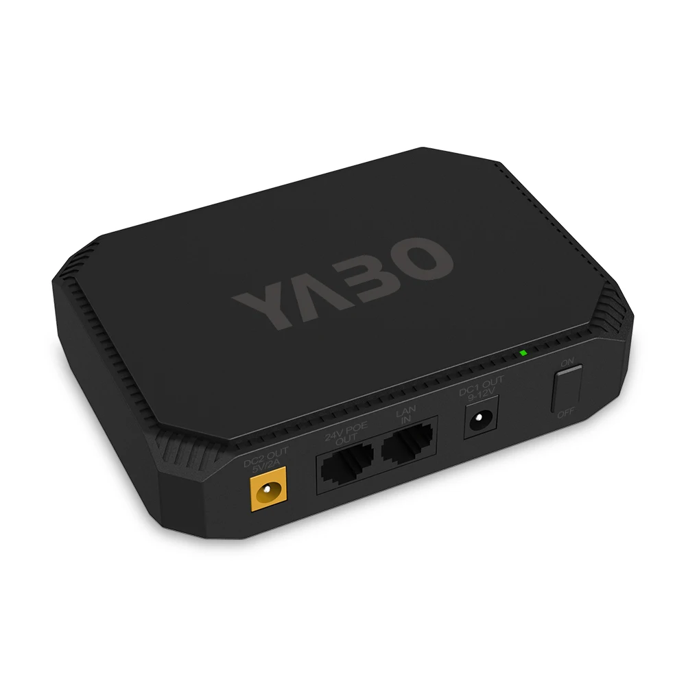 Hot Sale Mini UPS Uninterruptible Outdoor 4K Security Camera System POE Power Supply Adapter 24V POE Power Bank for Wifi Router