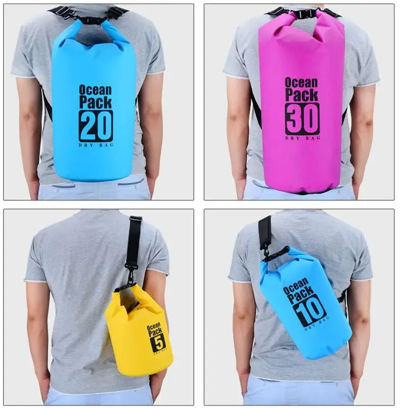 Waterproof Dry Bag Outdoor Lightweight Dry Pack Waterproof Bags 5L 10L 20L Dry Sacks for Kayaking Rafting Boating Hiking