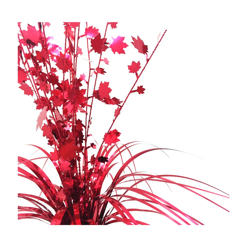 
New Maple Leaf Design Tinsel Balloon Weight Table Centerpiece Tree for Party Decoration 
