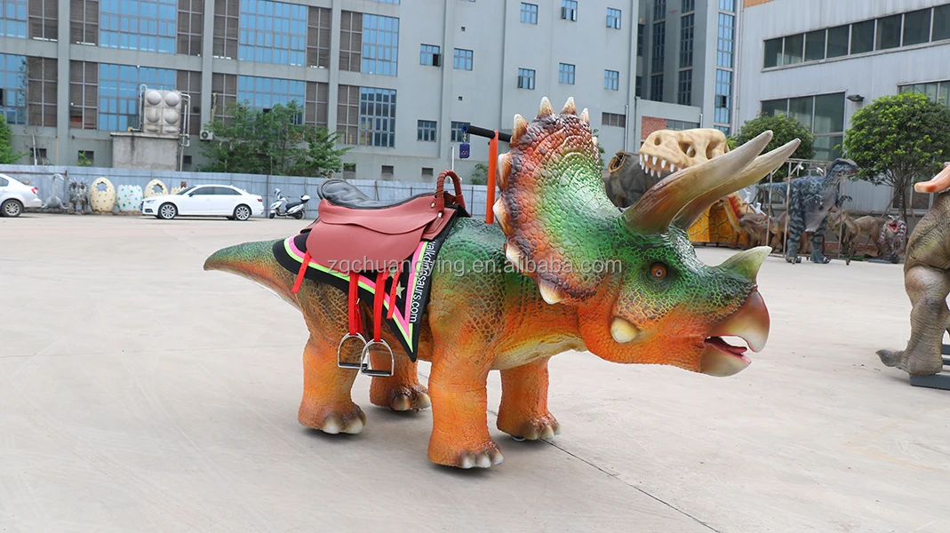 amusement park products playground outdoor Ride on Dinosaurs Chinese manufacturers