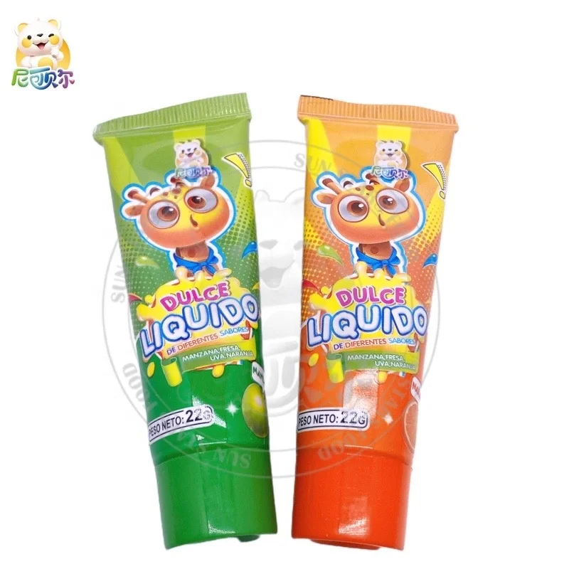 Liquid Bubble Gum Wholesale Fruity Flavor Tube Toothpaste Chewing Gum For Kids