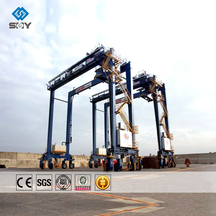 RTG контейнер резиновая шина 40 тонн козловой кран цена