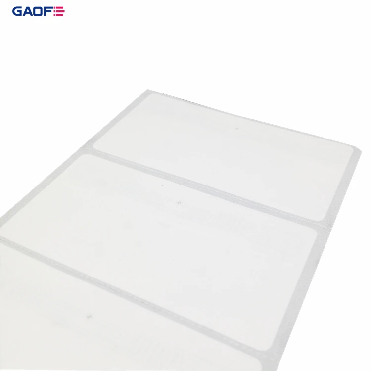 Long Range Anti Metal Barcode Adhesive UHF For Asset Management NFC Flexible On Metal Tag Contact Card Tag RFID Label sticker