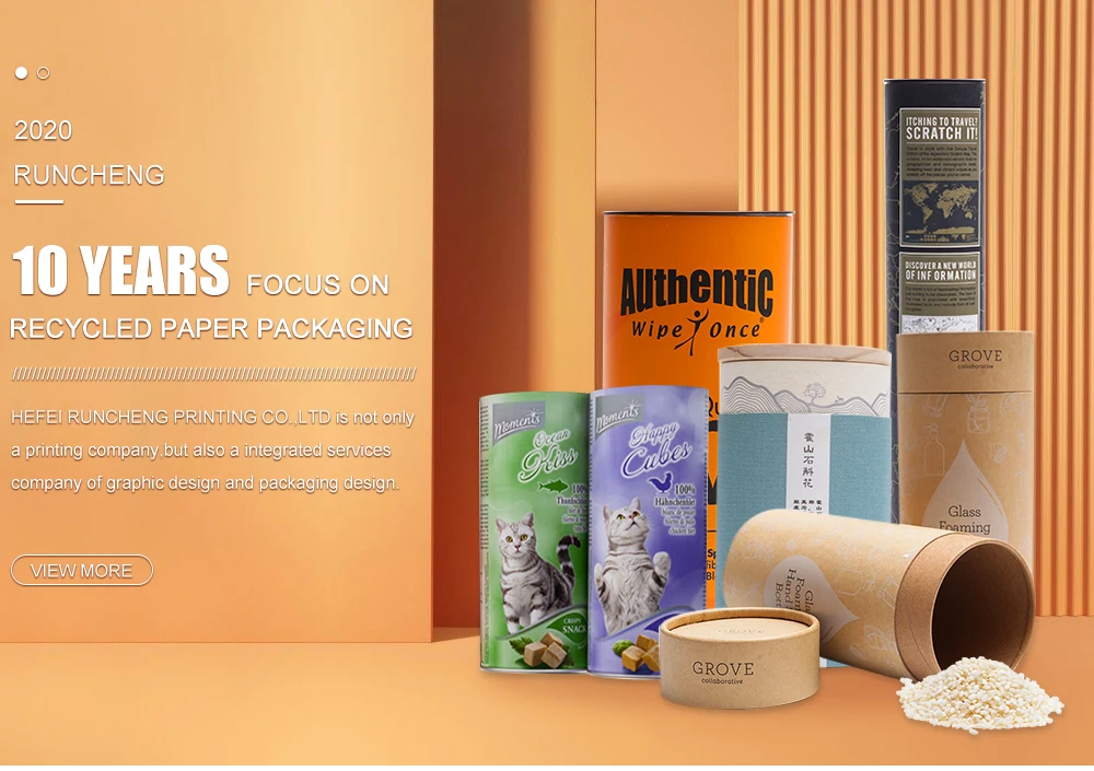 
Custom Logo Cardboard Round Cylinder Custom Paper Tube Box For Coffee Bean Or Tea Packing 