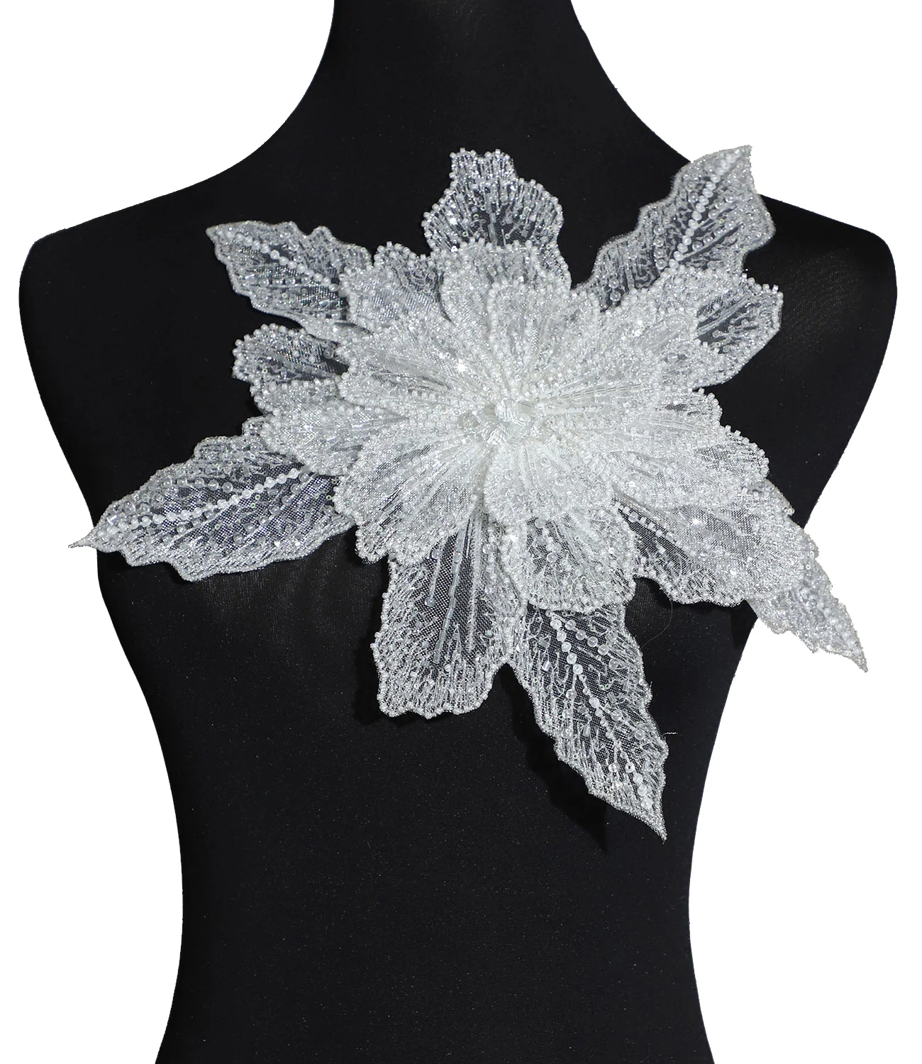 Yanzi Sparkling Rhinestone Applique Dress Embellishments Glamorous Sequin Beaded  Luxurious Bodice Decor Wholesale from China