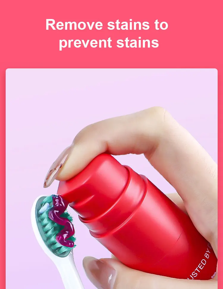 Trending Manufacturing Direct Sale Custom Private Label 60g Best Fruit Teeth Whitening Toothpaste