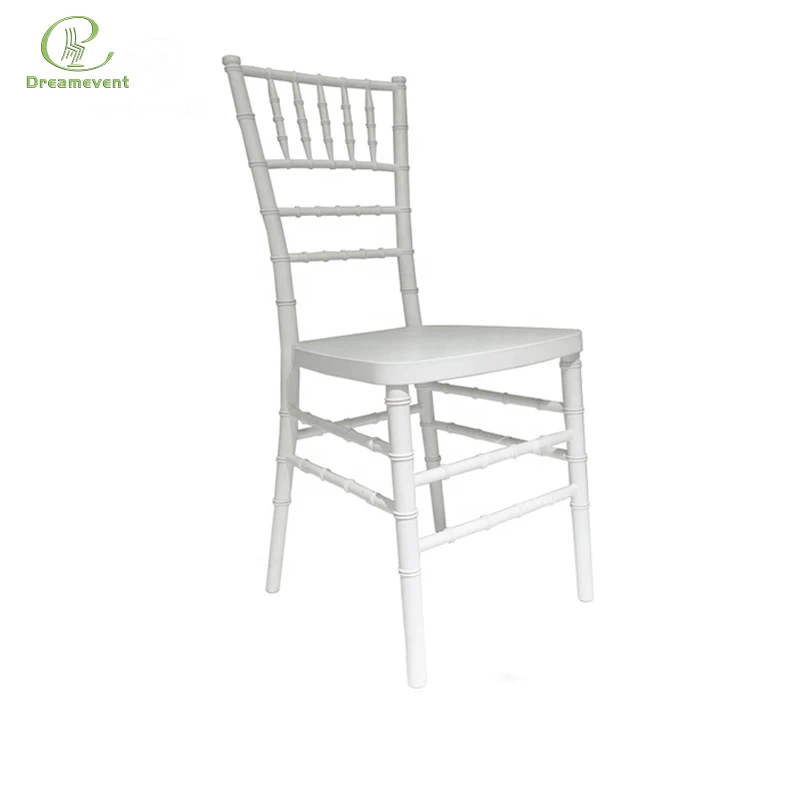Wholesale quality stackable  buy hotel party  plastic white wedding resin tiffany chiavari chairs