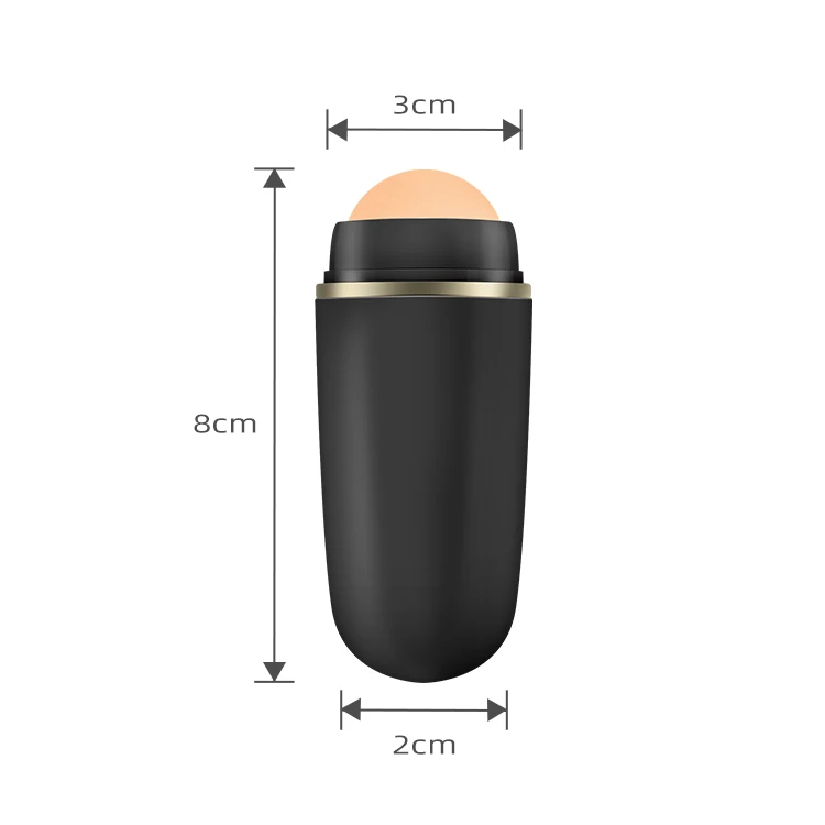 New Oil Absorption Makeup Roller Cheap Oil Absorber Reusable Volcanic Stone Roller Facial Oil Absorbing Roller