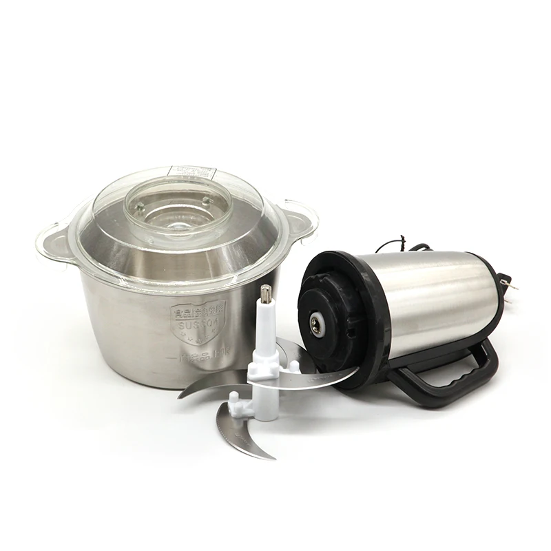 Stainless Steel Food Chopper Processor Onion Salad Vegetable Display Processors Mixer Cutter Operated