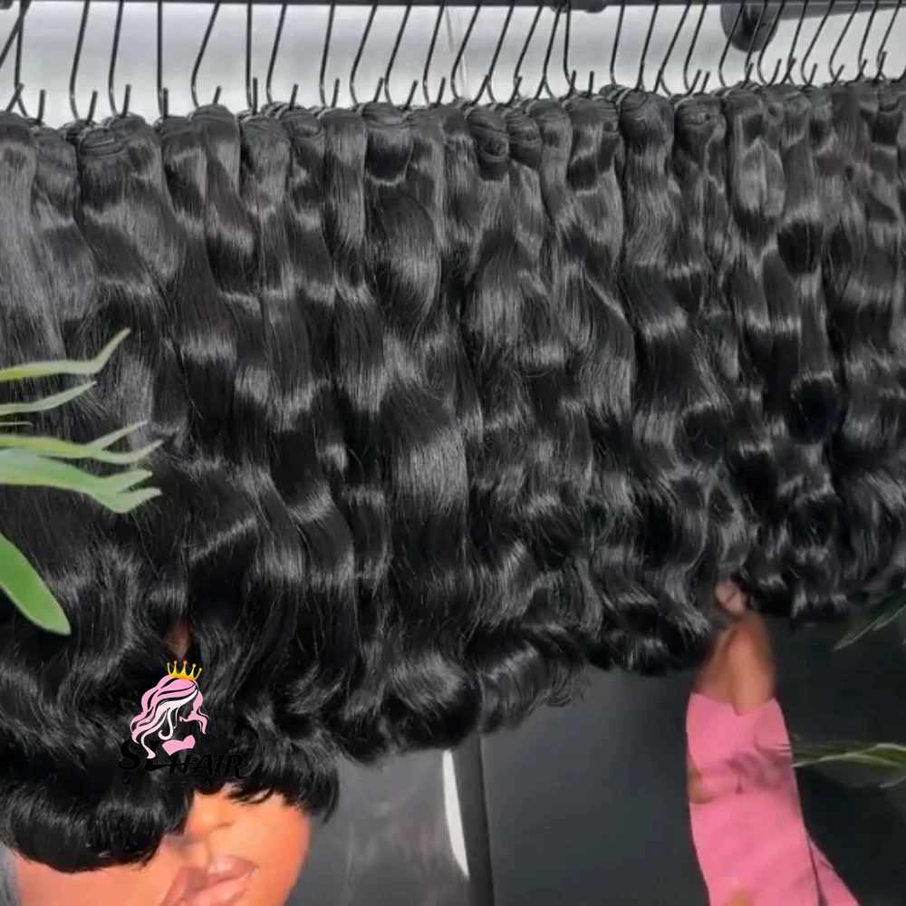 Sexy Lady Hair 32 34 36 38 40 Inch Straight Human Hair Weave Curly Body Wave Bundles Virgin Brazilian Hair extension Bundles