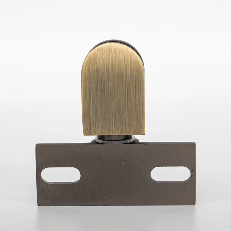 Hydrorelax Zinc alloy Brushed bronze Shower Glass Clamp Straight Corner Clamp Wall to Glass Mount Clamp