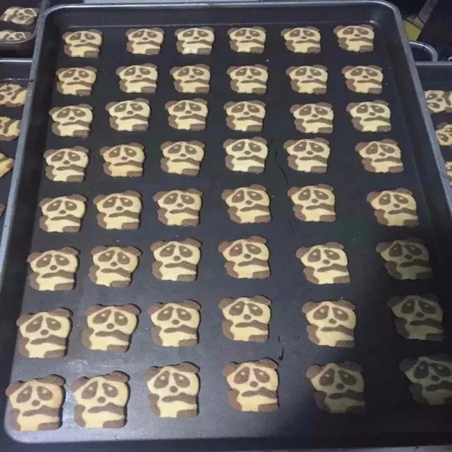 BAKENATI BNT-208A Automatic Double Color Chocolate Filled Biscuit Maker Cookie Machine