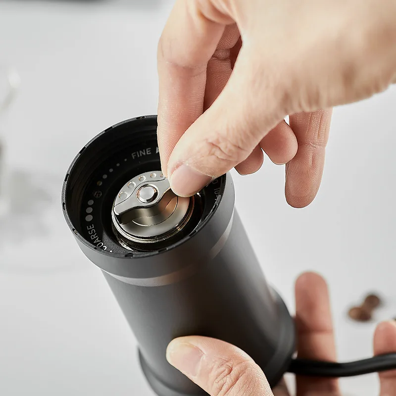 Manual Coffee Grinder Portable Conical Burr Grinder for Camping Travel Espresso With Hand Crank Coffee Grinder