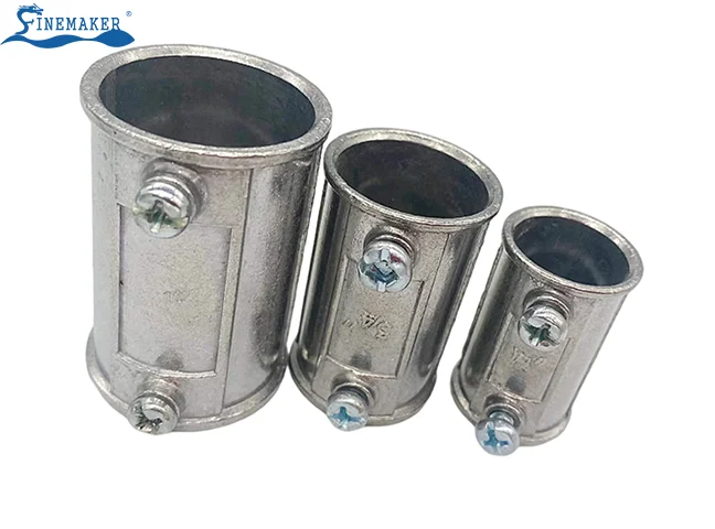 Aluminum - EMT Coupling Conduit Fittings Screw Straight Fittings EMT Connector