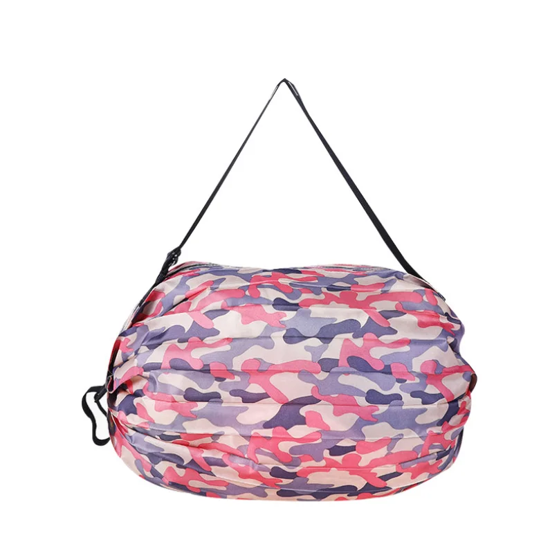 Folding Grocery Bag 40*40cm Promotional Foldable Polyester Printing Shopping Bag