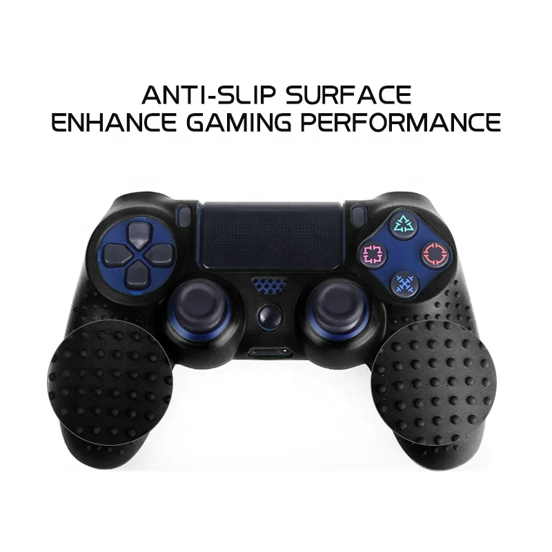 Data Frog Anti-slip Silicone Cover Case For SONY Playstation 4 PS4 Controller Rubber Case For PS4 Pro Slim Gamepad