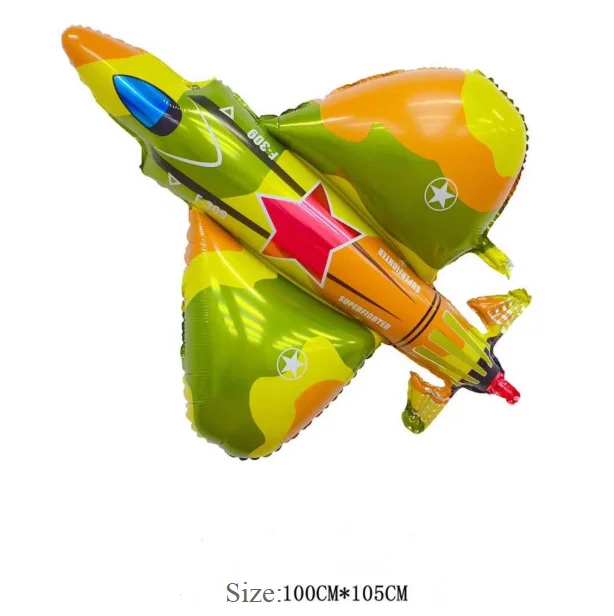 Military Theme Birthday Party Camouflage Happy Flags Fighter tank Foil Balloons Latex Arch Cake Toppers