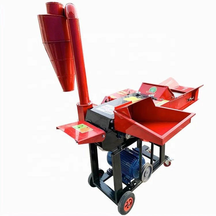 9ZRF-1 Grass Cutting  Chaff Cutter Corn Stalk Crusher Dry Wet Grass Crushing Machine with Conveyer for Animal Feed Machinery