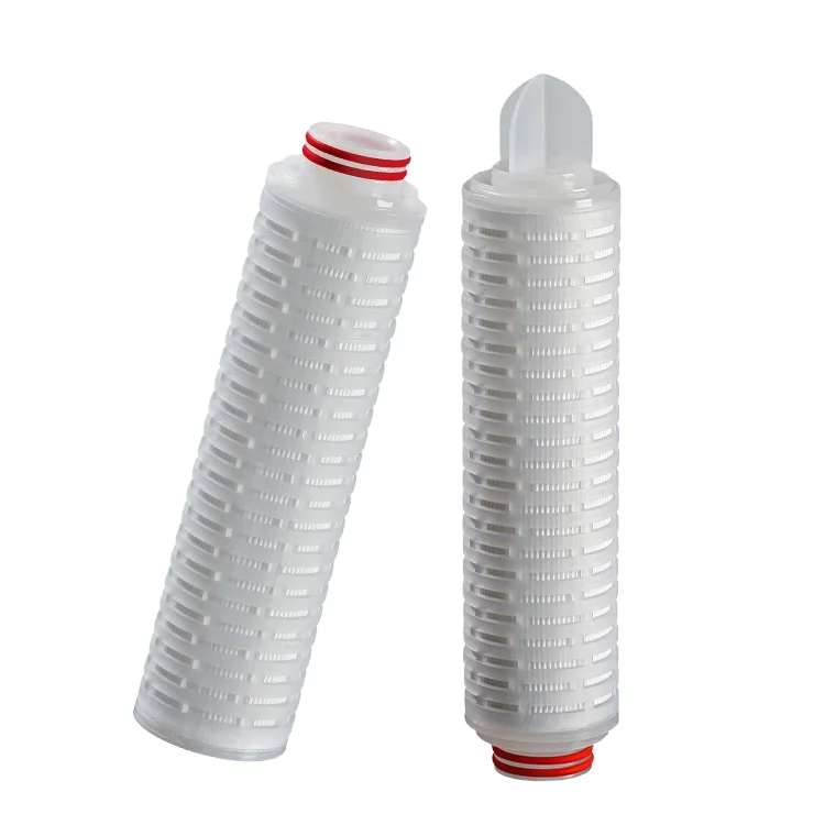 0.1/5 micron 20 inch pp core membrane pleated filter industrial cartridge for microelectronics photovoltaics solar