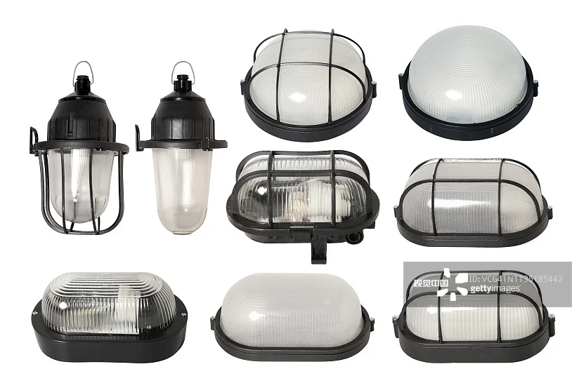 Machine Pressed Clear Oval Lighting Glass Lamp Shade Light Cover with Ribbed Line inside for Outdoor Wall Lighting