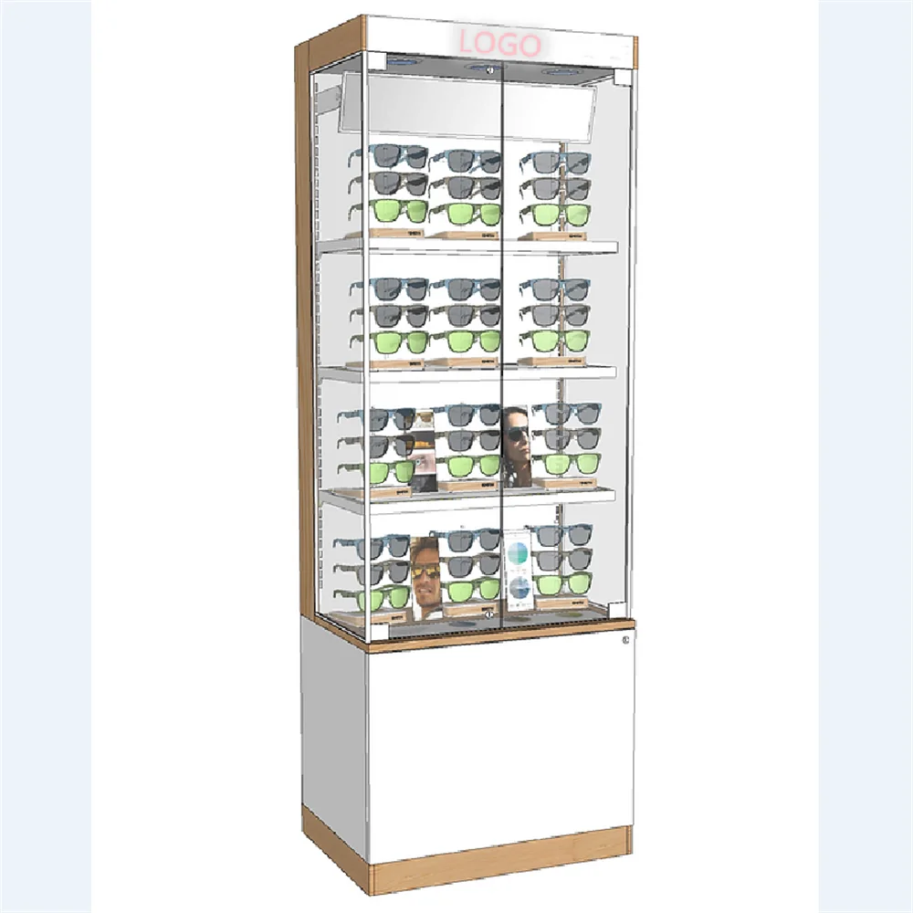 Factory custom countertop stand for sunglasses acrylic eyeglasses display shelf plexiglass eyewear glasses stand