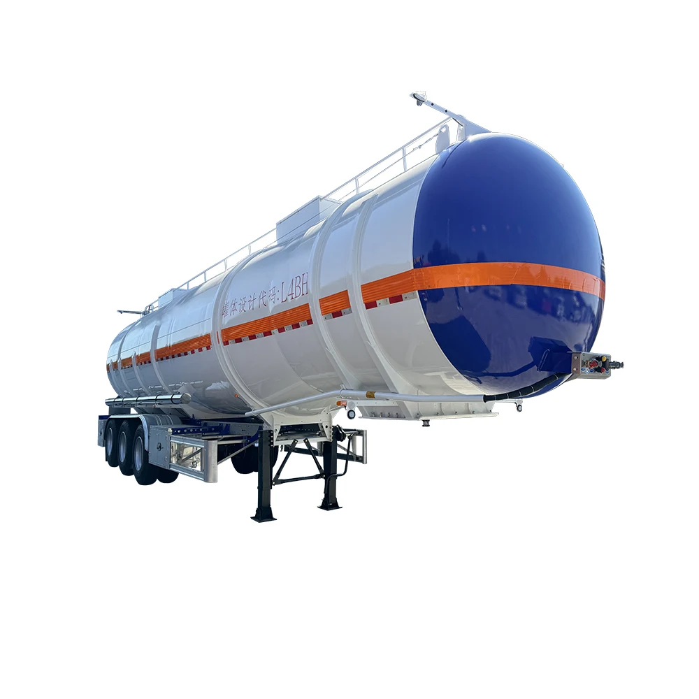 3/4Axle Customize 5 Compartment 45000L Aluminum Alloy Crude Oil Diesel Fuel Liquid Tank Semi trailer