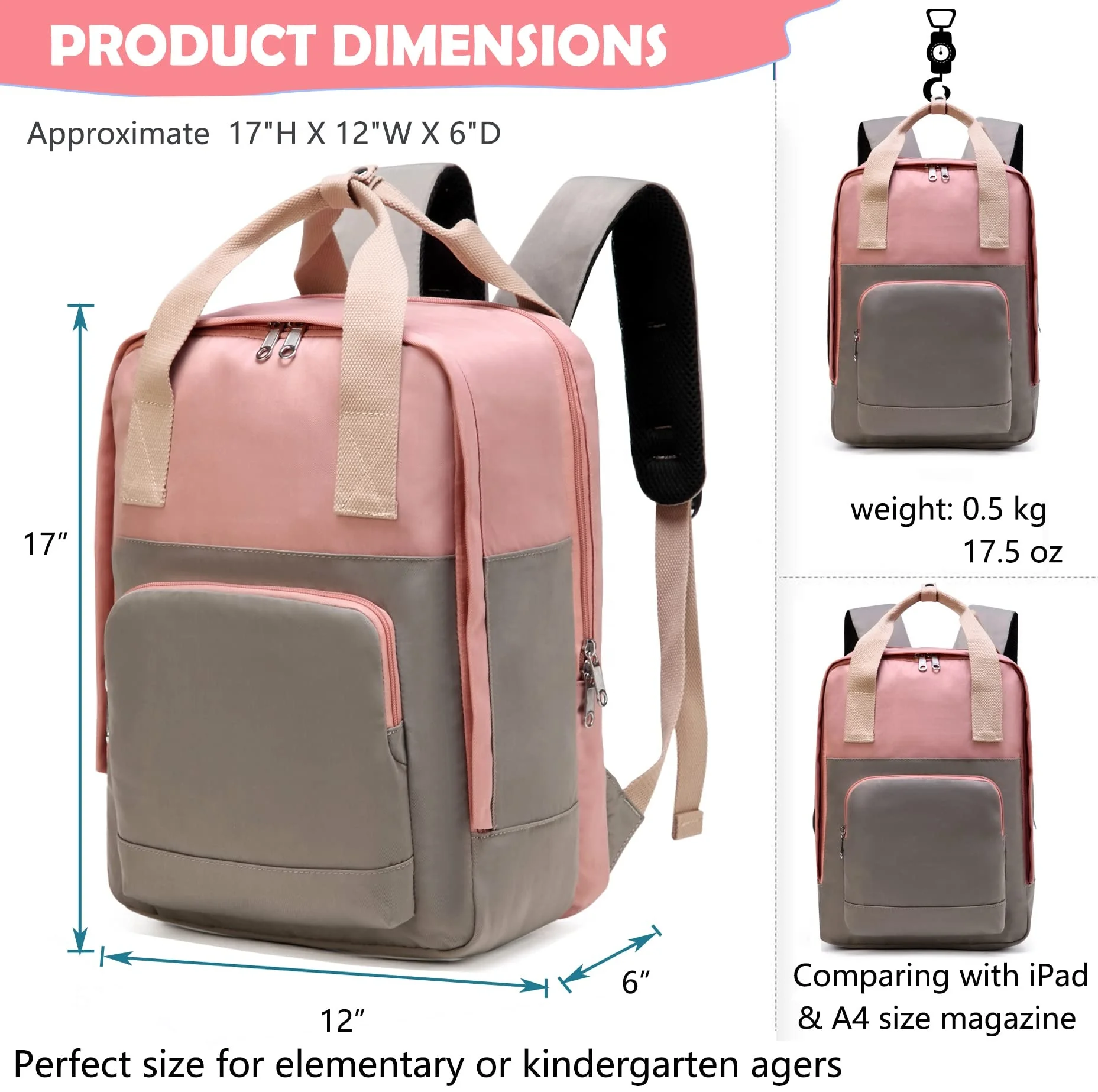 2023 mochilas escolares Fashion Pink laptop back pack Teens School Backpack for Girls High School Bags for teenagers