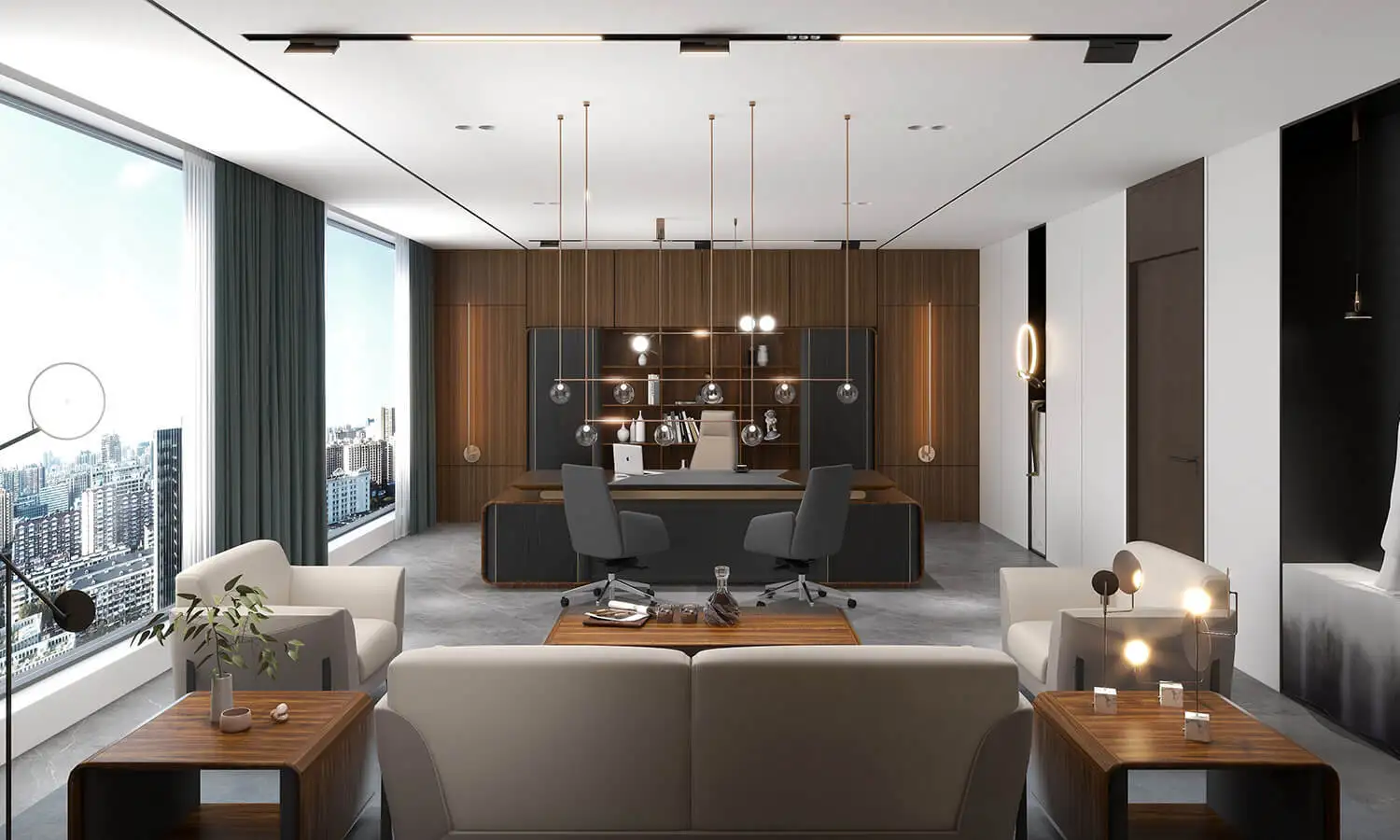 МДФ доска минимализм офисный менеджер Исполнительный Мебель Столы деревянный стол набор