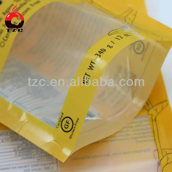 candy floss bag with clear window