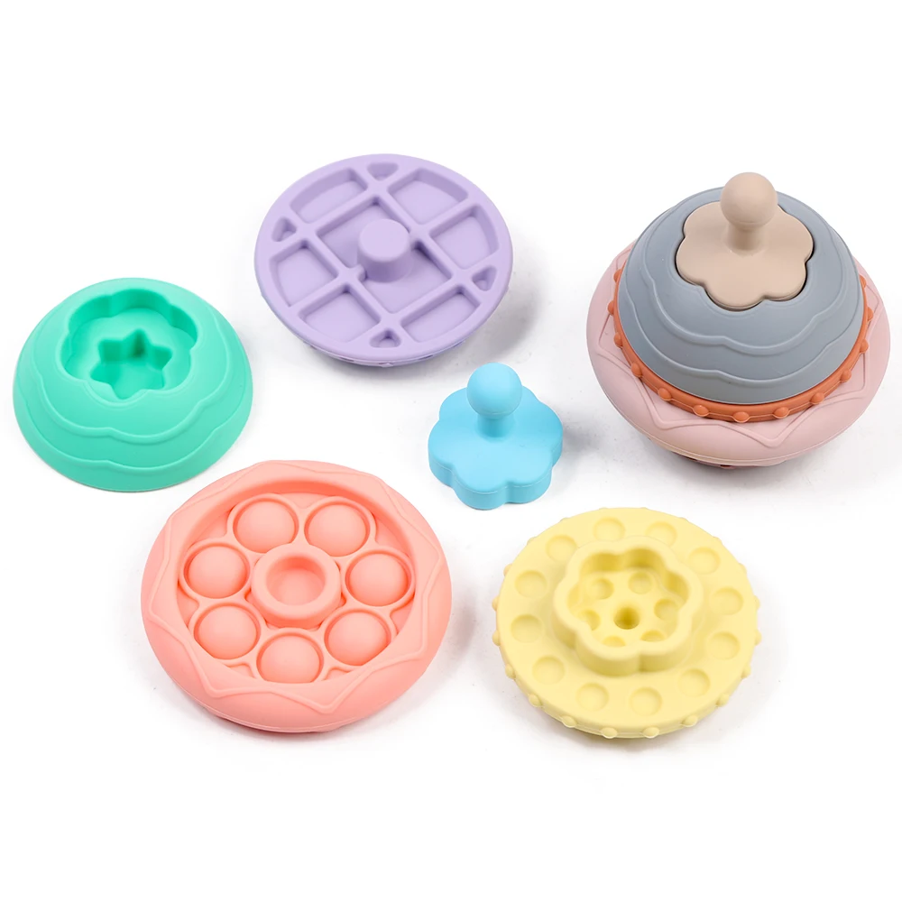 Новое поступление Детский конструктор из силикона в виде НЛО без бисфенола