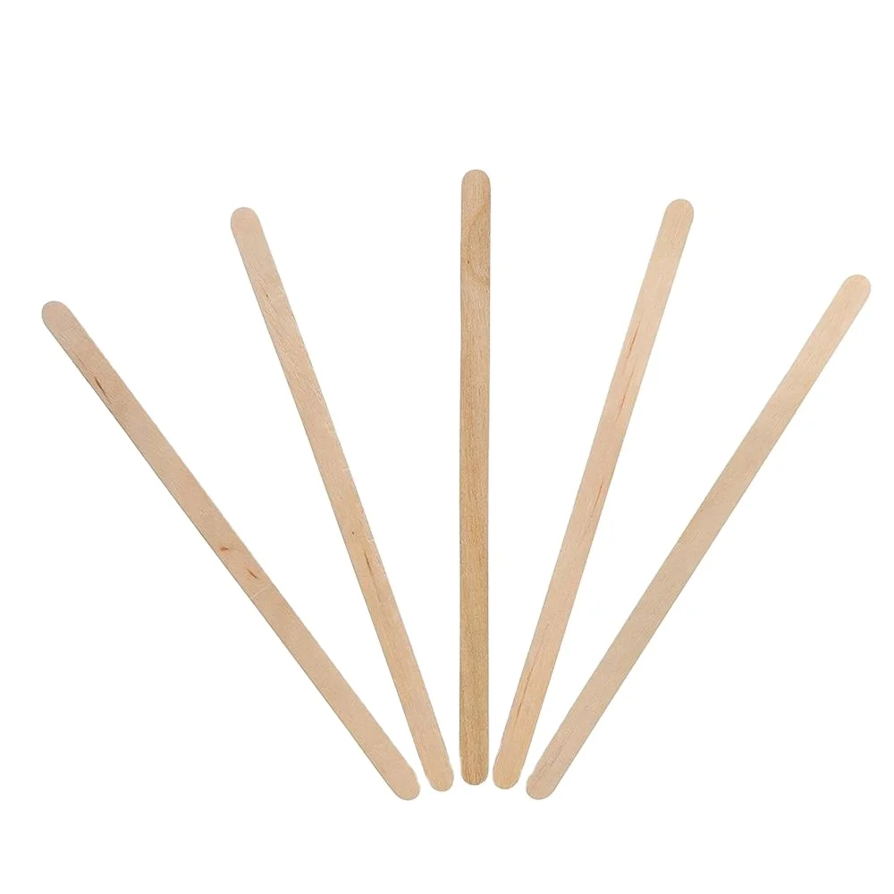 customized size disposable Free Sample disposable sugar instant wood bamboo coffee stir stick